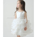 Elfenbein Kuchen Organza Blumenmädchen Kleider Prinzessin Hochzeit Brautjungfer Kommunion Tutu Kleid